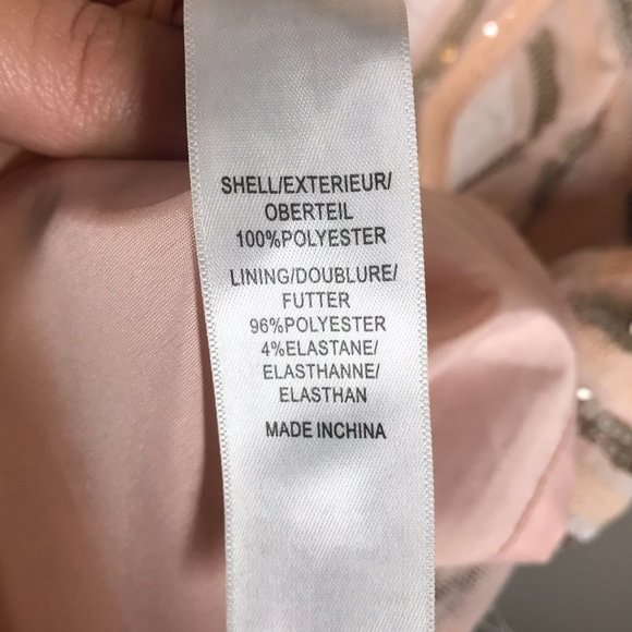 Aidan Mattox Blush Pink Fully Sequined Halter Neck Mini Cocktail Dress - Picture 5 of 12